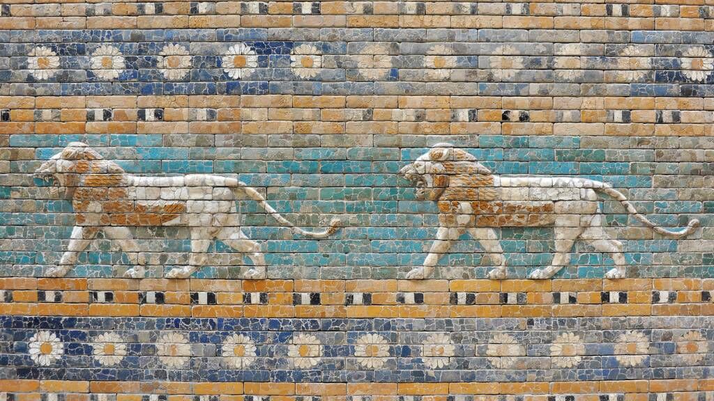 Ancient Babylon Lions